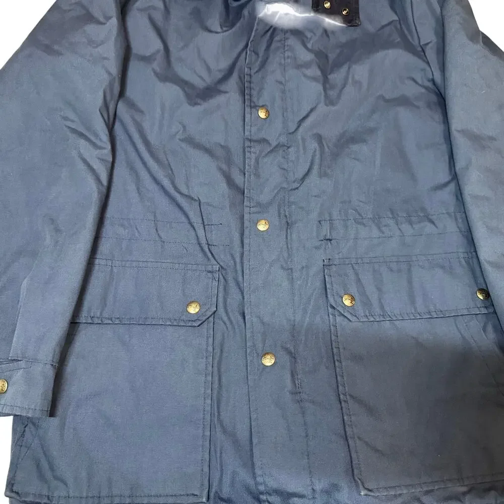Vintage Sears Fieldmaster Dark Blue Barn Chore Coat Size Large